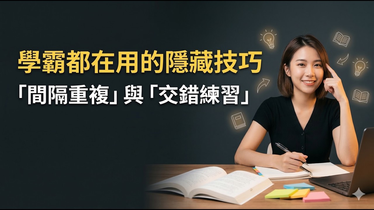 學霸都在用的隱藏技巧：「間隔重複」與「交錯練習」到底多強大？