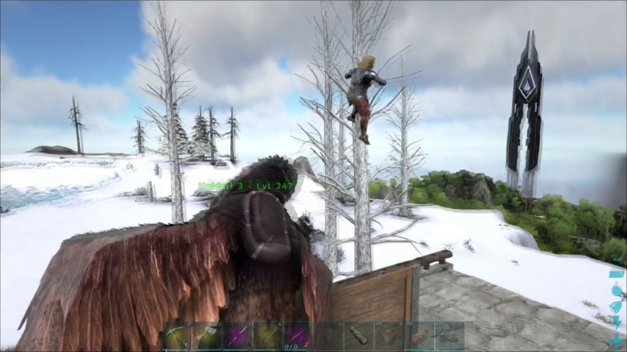 Trapdoors are good for Flying mounts - Ark Ragnarok