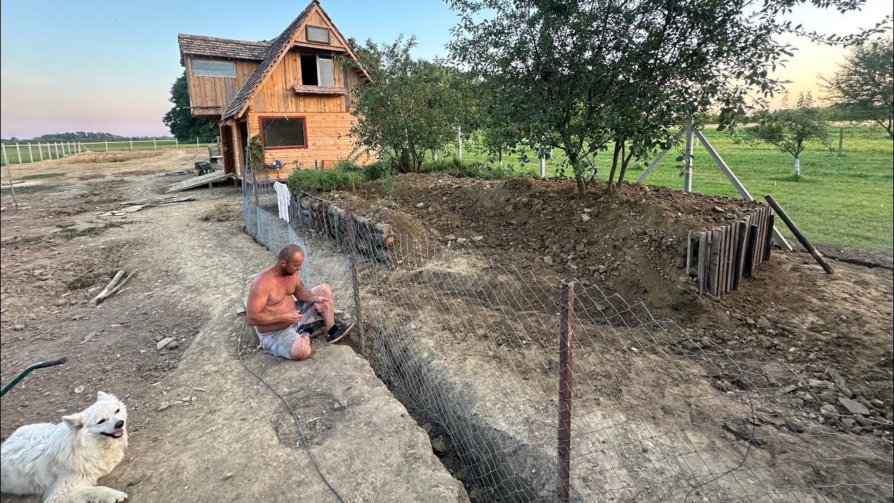 Izgradnja nastambe za držanje kunica u slobodnom uzgoju /Construction for keeping free-range rabbits