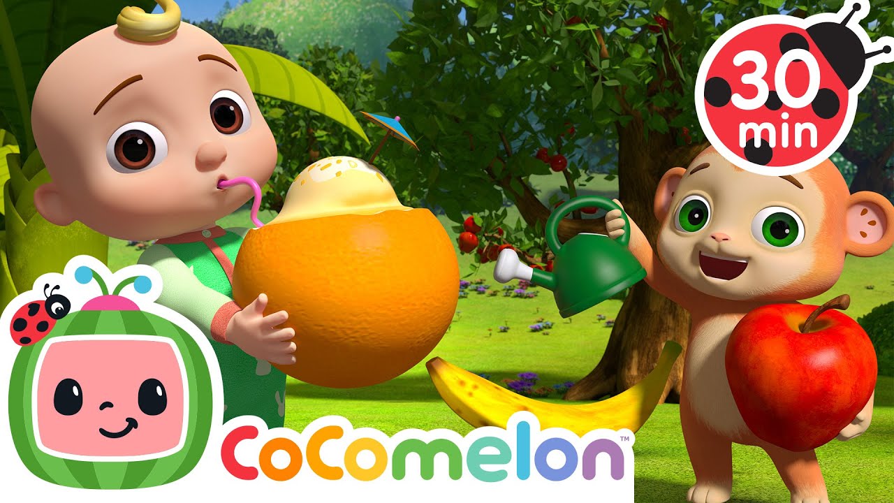 Faire grandir les fruits | Comptine Manger Sain 🍎 | @CoComelonAnimalsFrancais