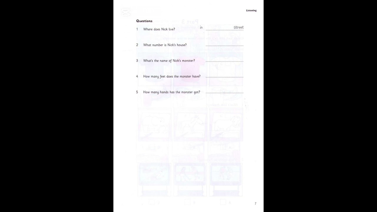 Cambridge Starter Book 4 - Тест 1 - Часть 2