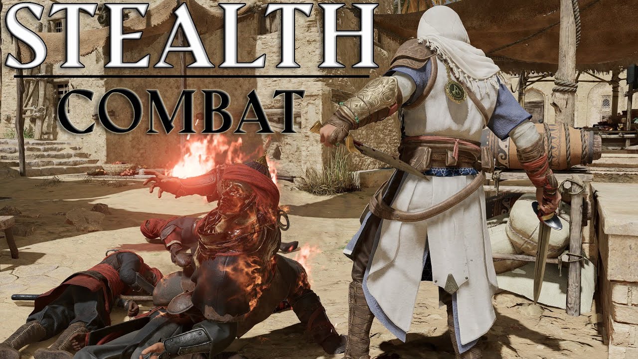 Parkour Stealth Kills & Combat w/ Initiate of Alamut Outift | Assassins Creed Mirage