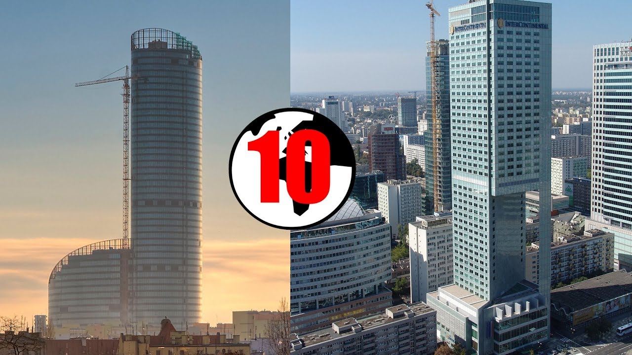 10 najwyższych budynk&oacute;w w Polsce