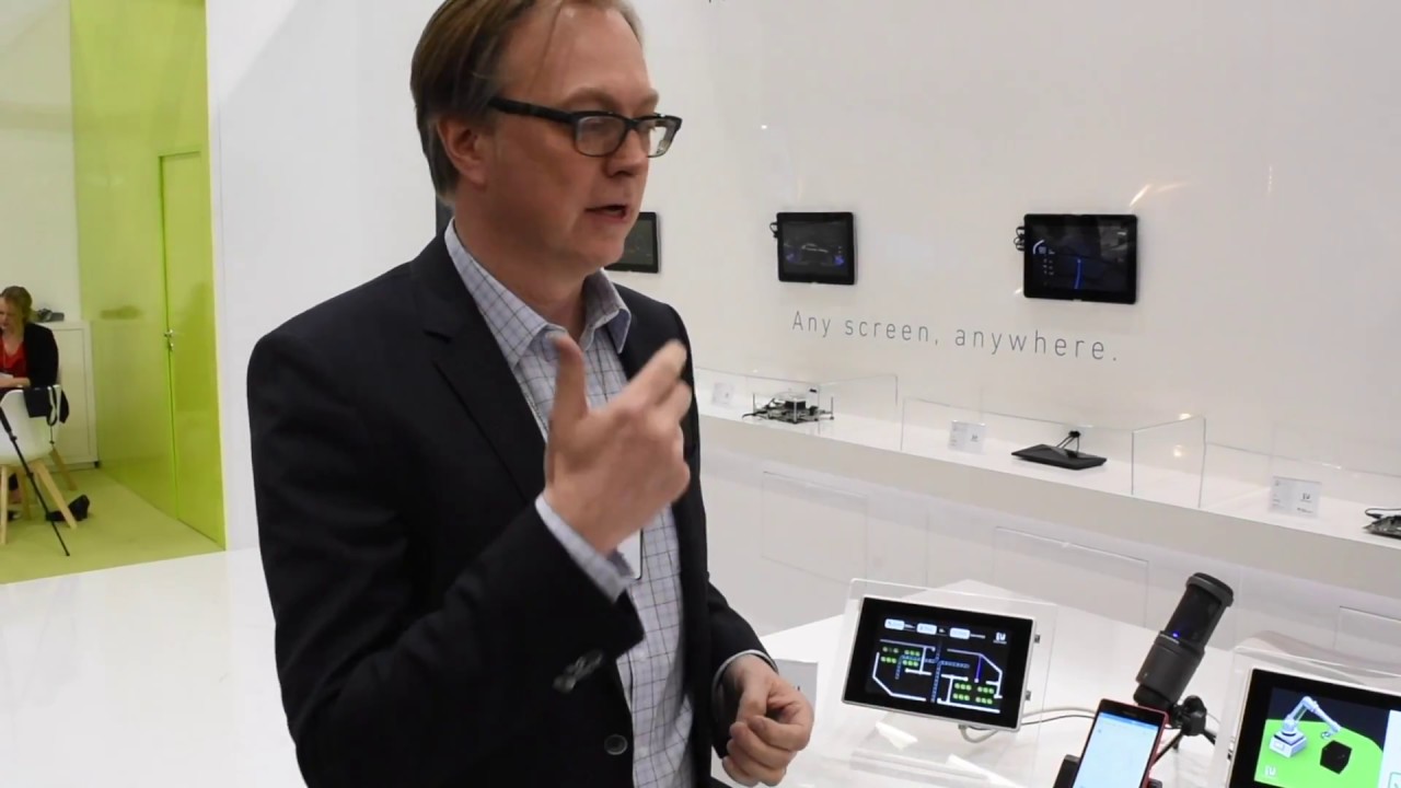 Rightware Kanzi Connect Industrial Use Case Demonstration at Embedded World 2017