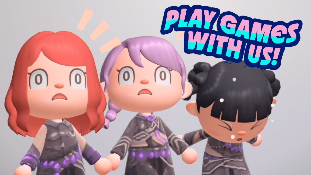 ✨Играйте с нами в игры — сцена из Animal Crossing: New Horizons в стиле K-pop и охотников на демо...