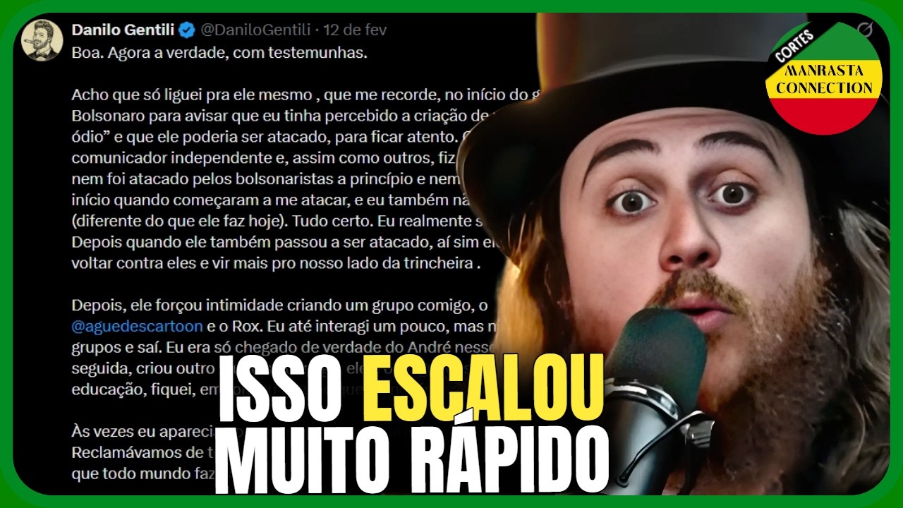 DANILO GENTILI DETONOU NANDO MOURA