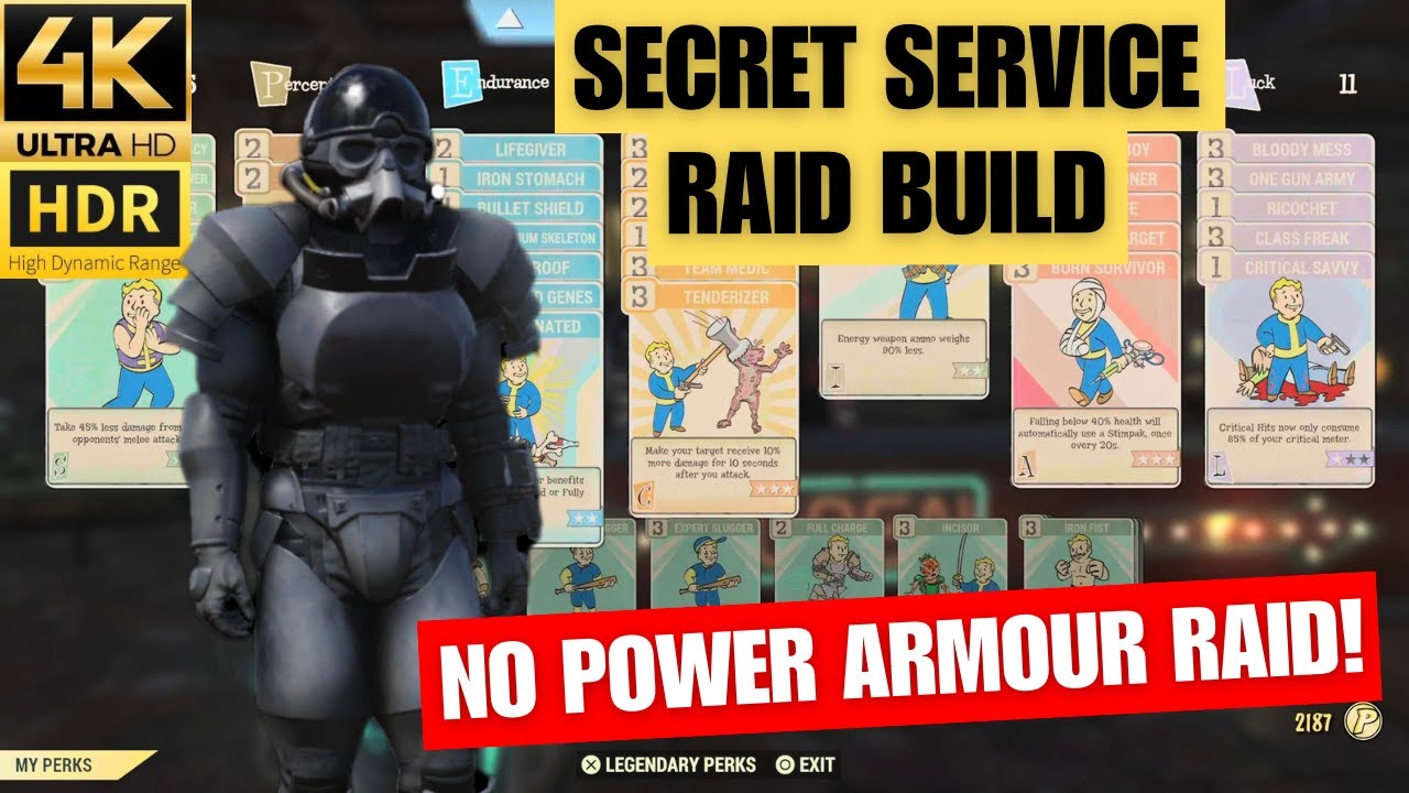 Non Power Armour Raid Build - Fallout 76 Gleaming Depths