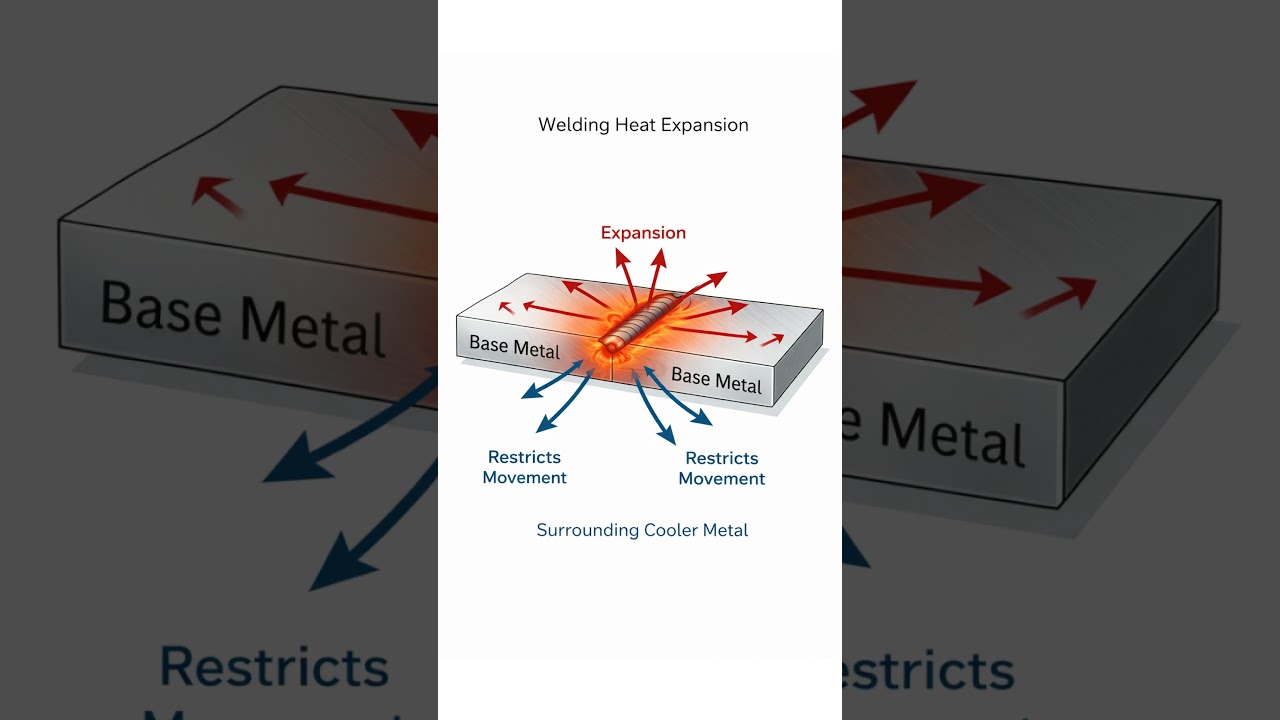 Residual stresses in welds explained: causes, effects & prevention every welder must know 🔥