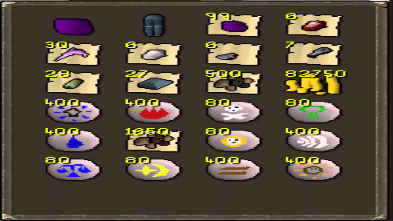 Runescape 07 loot from 100 crystal keys