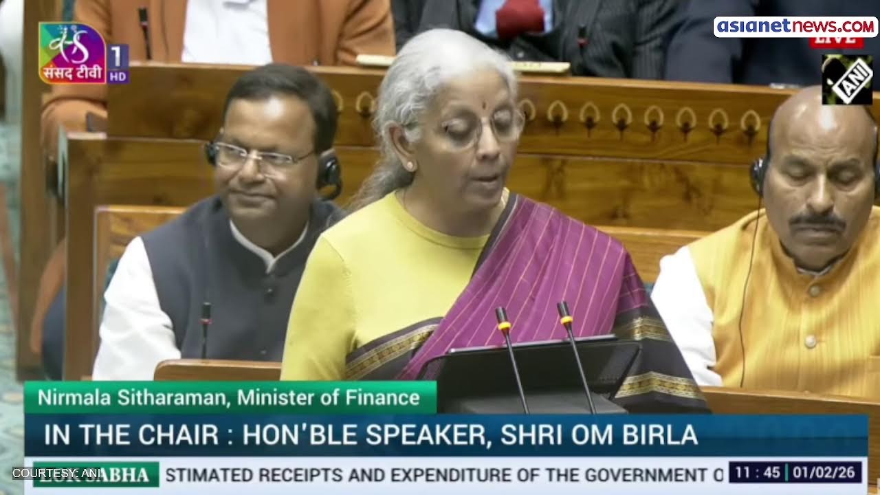LIVE: लोकसभा में FM Nirmala Sitharaman ने पेश किया केंद्रीय बजट 2026
