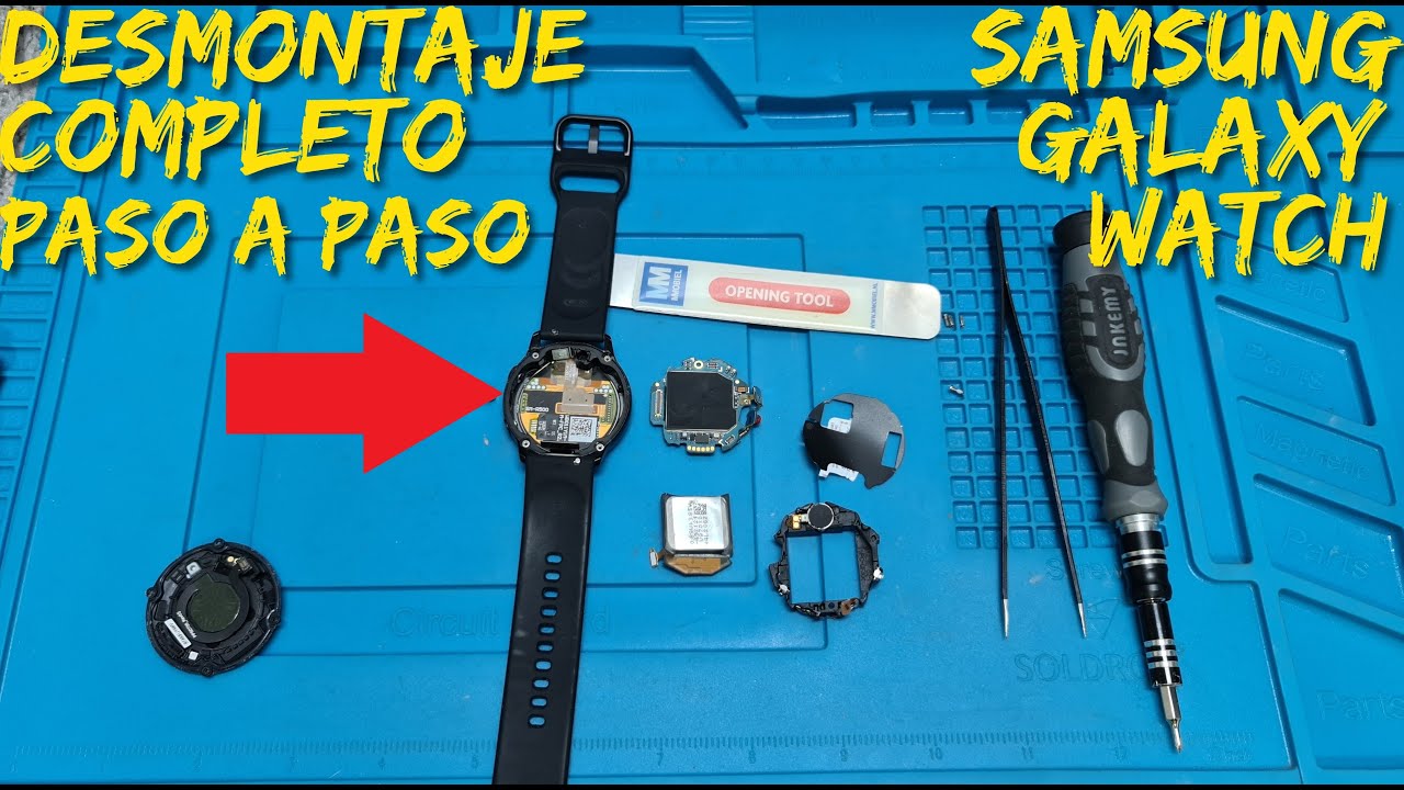 Samsung Galaxy Watch Active SM-R500 Como Abrir // Cambiar Pantalla, Batería, Botones