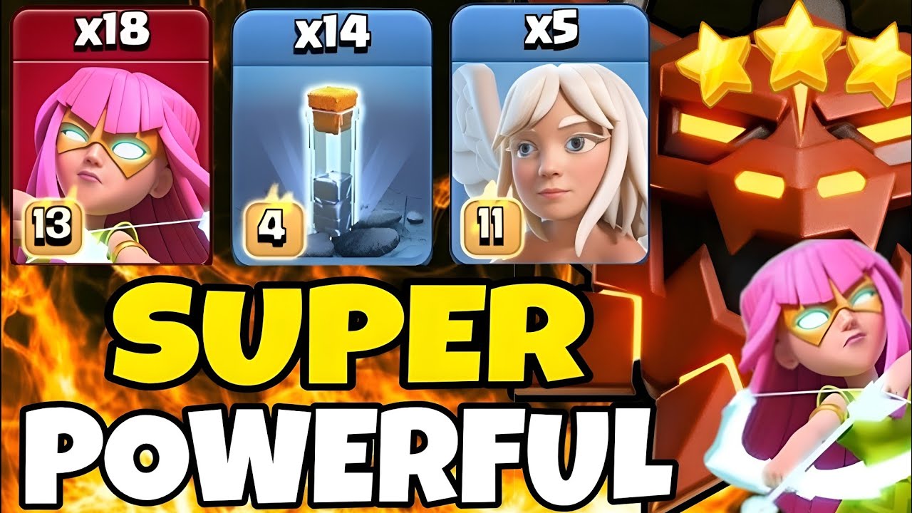 TH18 Legend League CRUSHED 😱  | 20x Super Archers + 5 Healers + Mass Totem Spell ( Clash of clans )