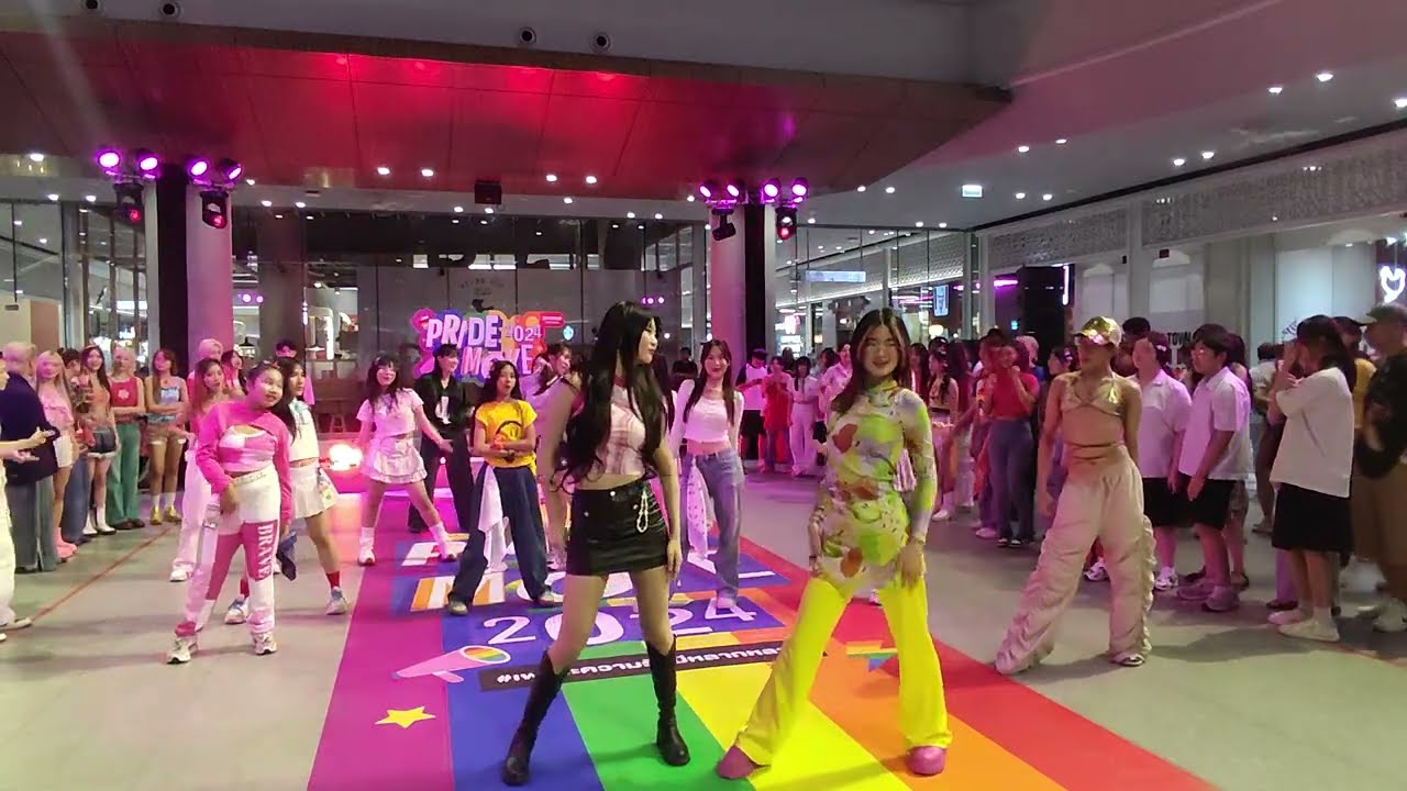 PRIDE MOVE DANCE  -  IDOL Random Dance  T - POP @ SamyanMitrtown #samyanmitrtown #PrideMove2024
