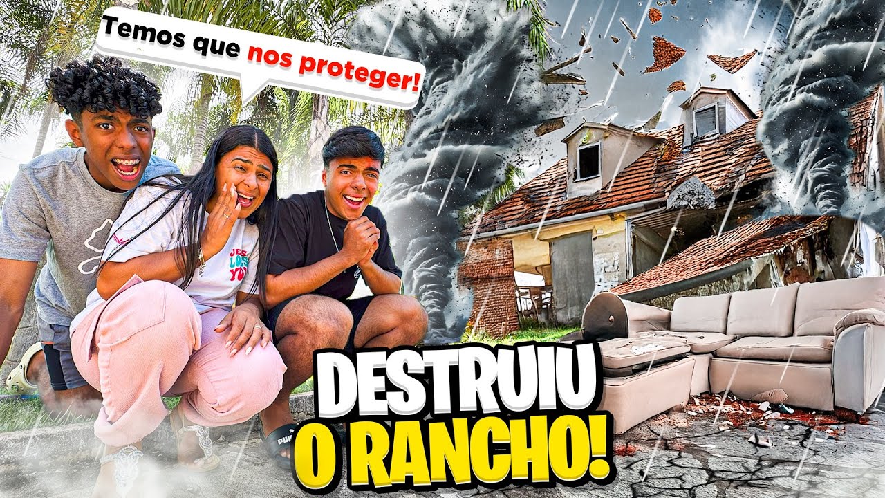 DESTRUIU O RANCHO!😱OQUE VAMOS FAZER?