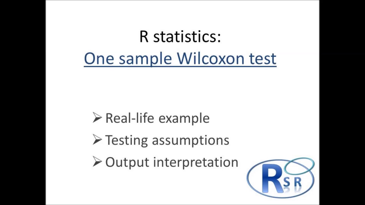R - One sample Wilcoxon test