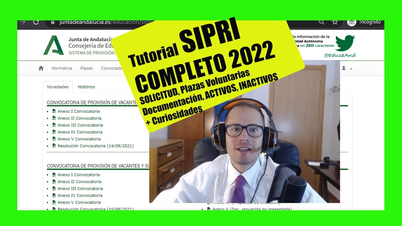 ✅ SIPRI 2022 ✅ Tutorial COMPLETO ✅ Solicitud Plazas Voluntarias ✅ Profesores Interinos de Andalucía