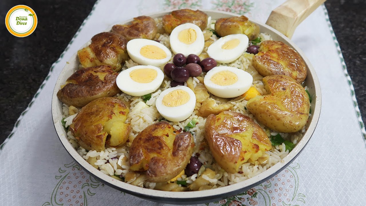 HOJE É DIA DE CULINÁRIA PORTUGUESA | ARROZ COM BACALHAU COM BATATAS AOS MURROS | ARROZ PORTUGUÊS#681