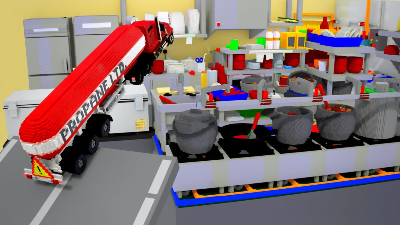Cars vs Restaurant Kitchen - Teardown