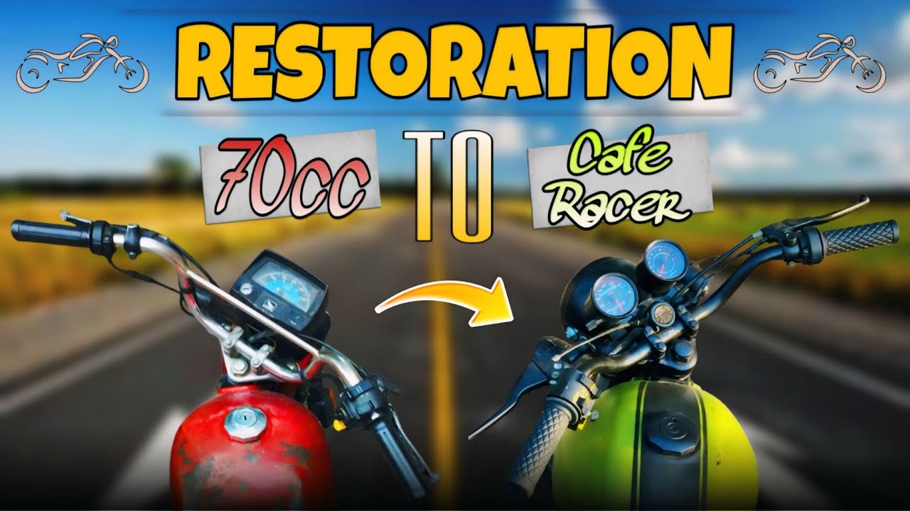 How to convert 70cc se Cafe Racer #Vlog | Epic Motorcycle Transformation #modification