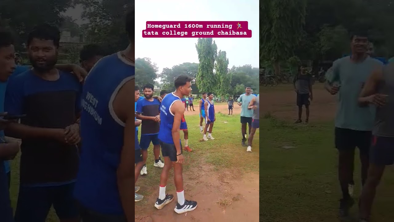#homeguard 1600m running 🏃&zwj;♂️ line of tata college ground chaibasa #running #fitness #homeguard