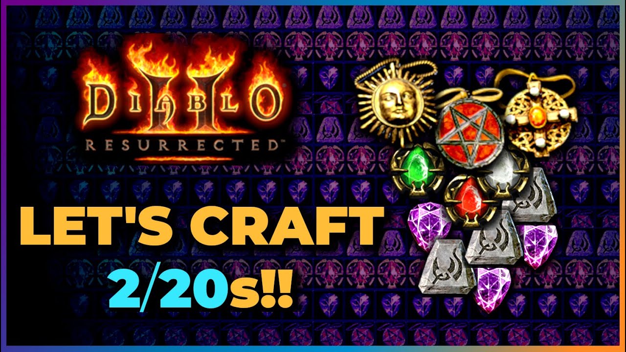 In the Search of the Perfect Amulet! - 100 Caster Amulet Crafts #2 - Diablo 2 Resurrected