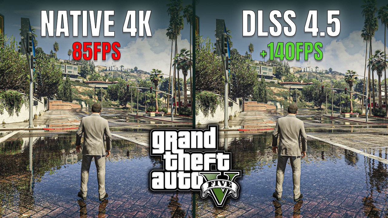 GTA 5 | Native 4K vs DLSS 4.5 | Graphics Comparison