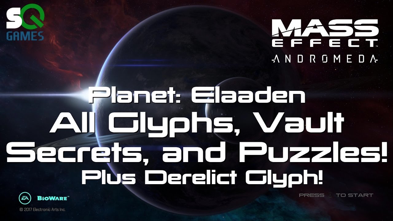 Mass Effect: Andromeda Elaaden Glyph guide! Skill Point Console and Data Core!