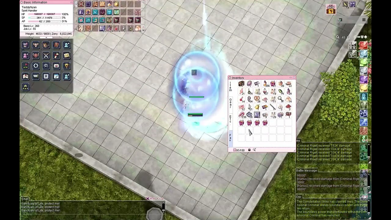 [IRO Chaos] Ragnarok Online - Rigel Hall of Life with Party (lvl16) = Suicide