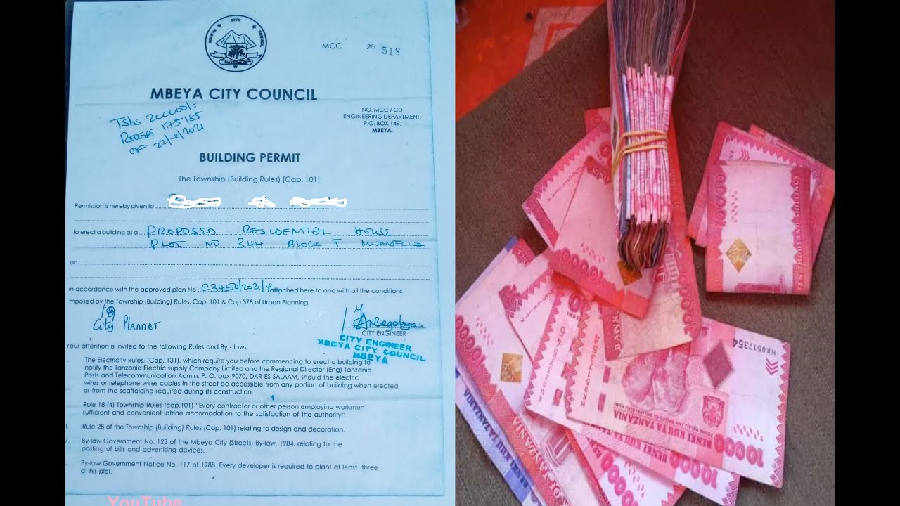 MJENZI WA NYUMBA. Hizi ndio gharama za kibali cha ujenzi kwa hapa Tanzania jua zaidi usiibiwe