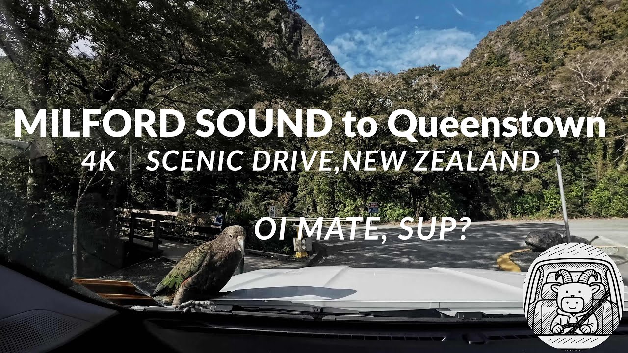 【4K】Milford Sound to Queenstown | Chill Country Scenic Drive in New Zealand | Relax & Focus