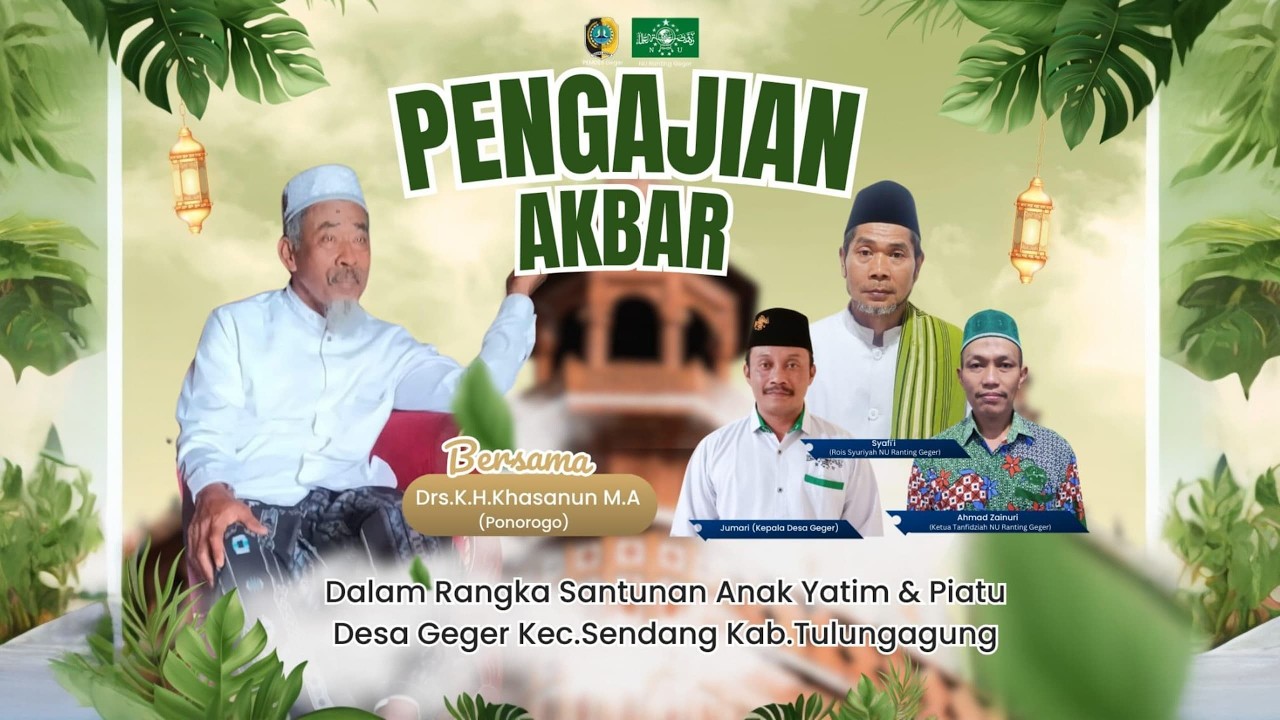 LIVE PENGAJIAN Drs.KH.Khasanun M.A. SANTUNAN ANAK YATIM | PENGAJIAN AKBAR DESA GEGER  2026