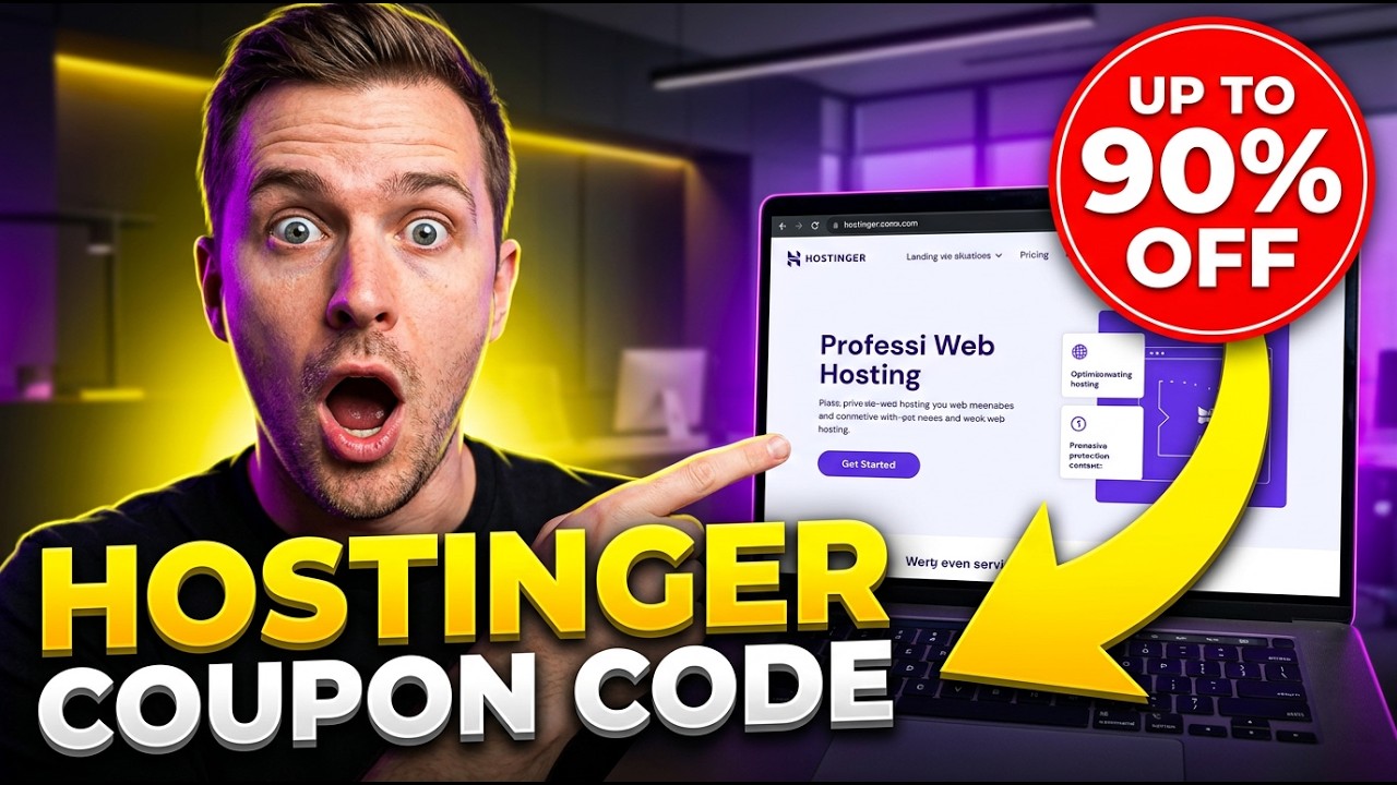 Hostinger Coupon Code 2026 ✅ Get 90% OFF Discount + Free Domain