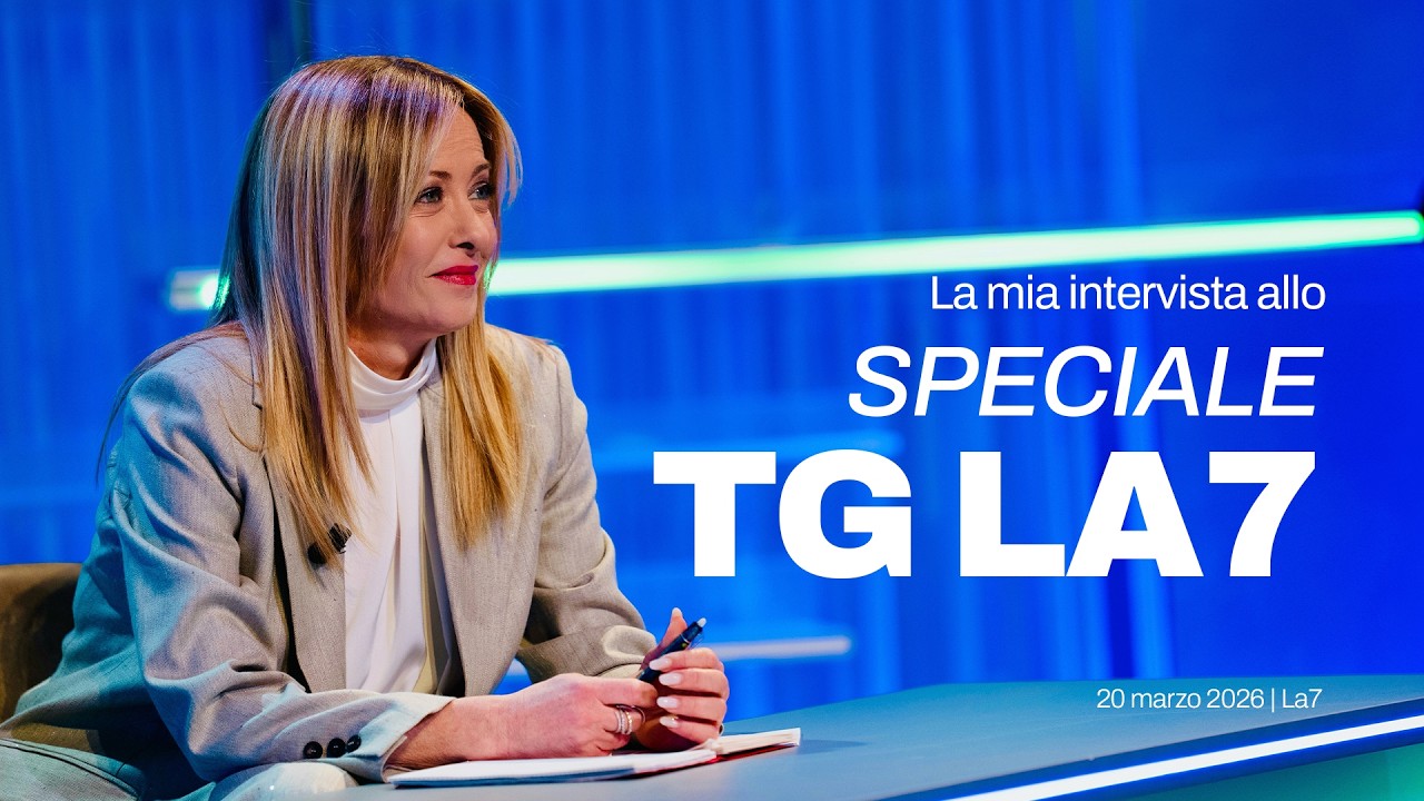 La mia intervista a Speciale Tg La7 | 20 marzo 2026