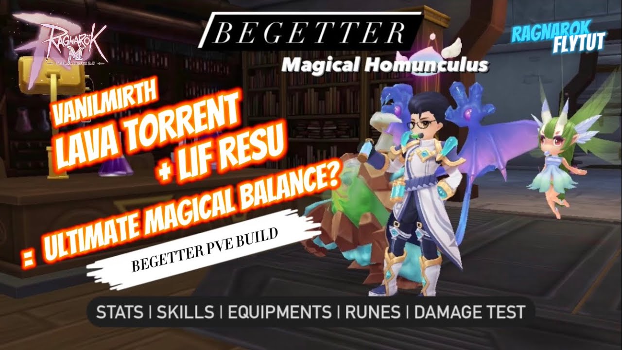 Ragnarok Mobile | Begetter - Magic Homunculus (PVE Build + Dmg Tests) #ROM #RagnarokMEternalLove