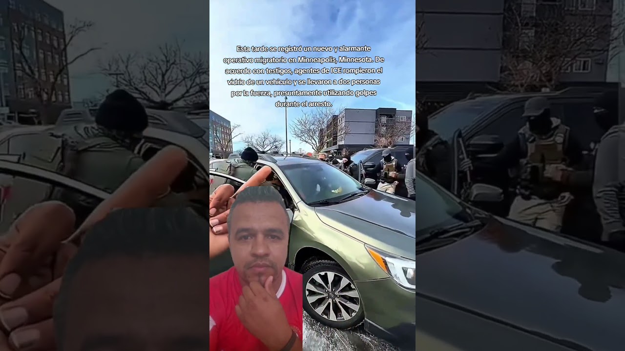 Esta tarde se registró un nuevo y alarmante operativo migratorio en Minneapolis, 