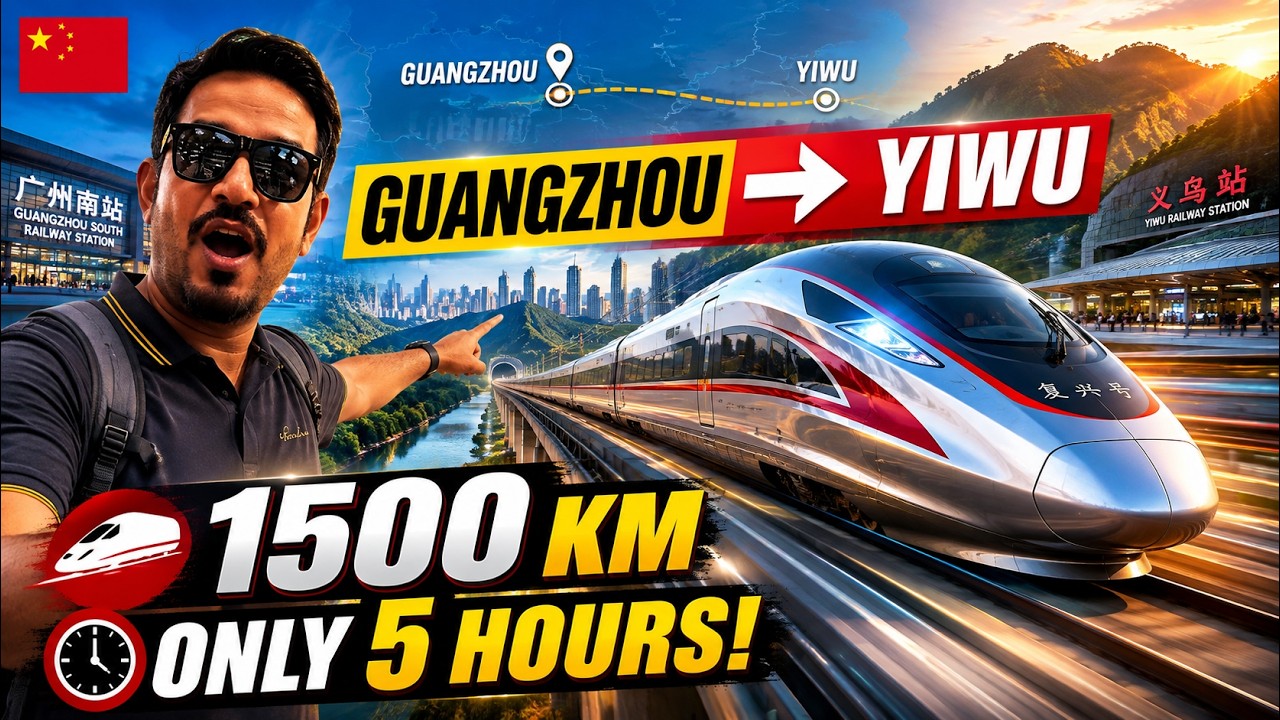 China High-Speed Bullet Train Experience | Guangzhou to Yiwu | Fastest Train Travel in China