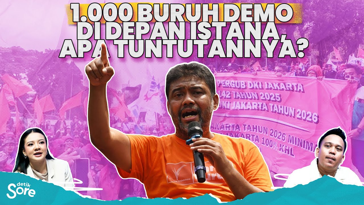 Protes Soal UMP DKI, 1.000 Buruh Berdemo Ramaikan Istana