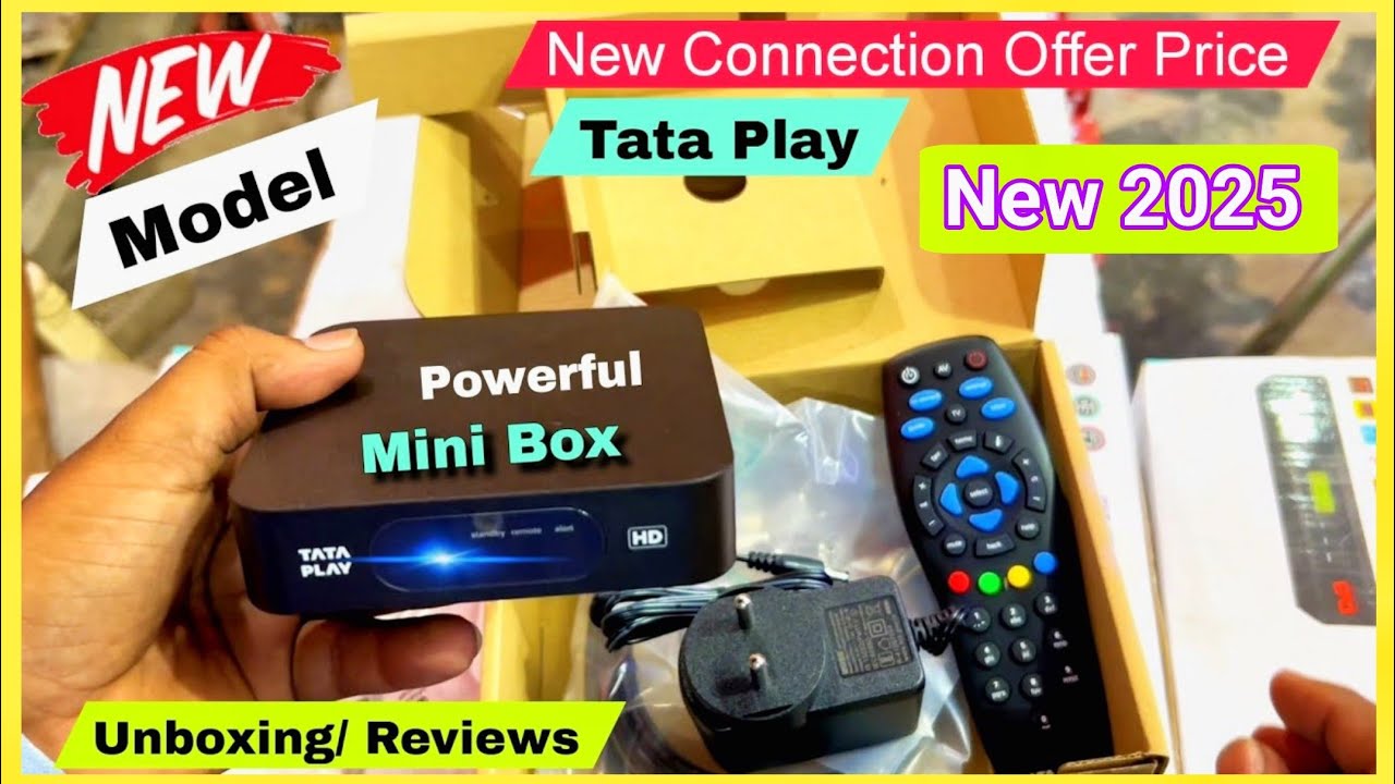 Tata Play New Set Top Box | Tata Play New Connection Offer | Tata Play Letest Mini Box...2025
