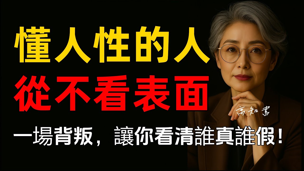 背叛教會我的，不是痛，而是看人性！|正能量 |心裡成長 |自我提升 |自我認知 |溝通技巧 |情感共鳴 |燈下心語