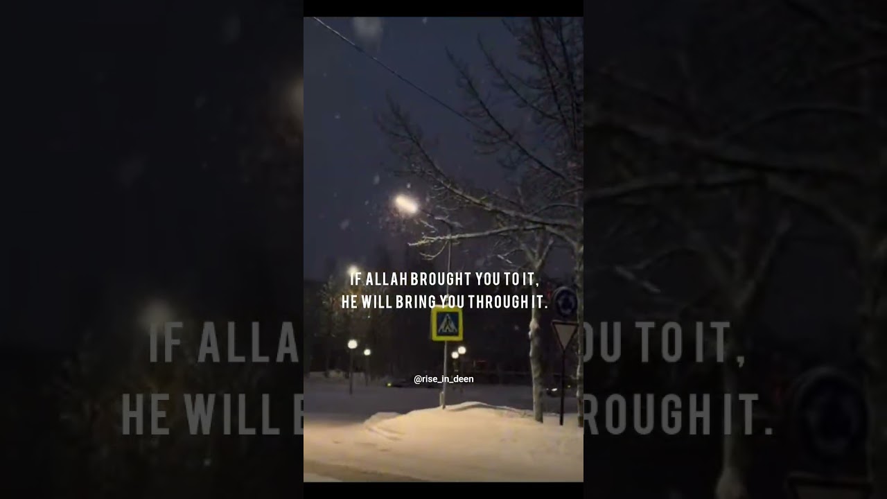 If it came by Allah’s will it will end by His mercy