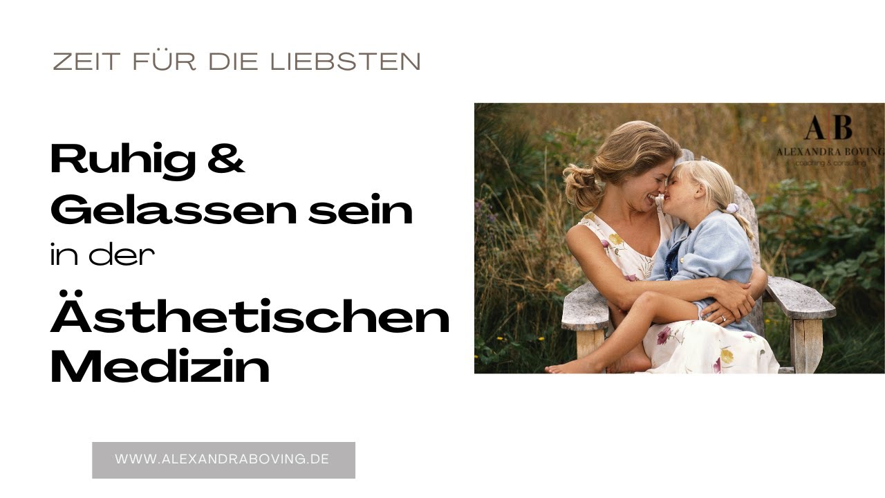 Mindset in schwierigen Zeiten - wie werden Sie als Arzt / &Auml;rztin in der &Auml;sthetik RUHIG und GELASSEN?