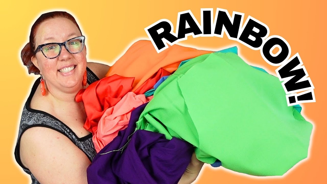 I made the BEST Rainbow Vintage Dress to go see Inside Out 2