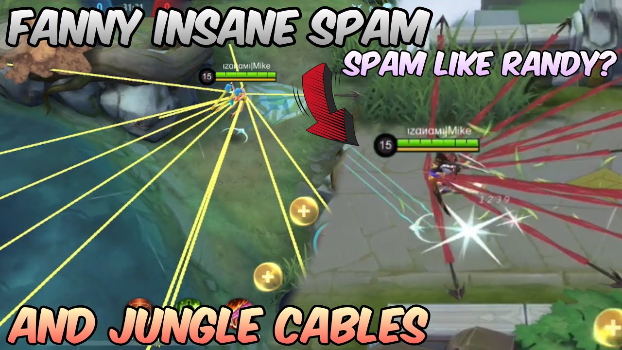 FANNY BEST FREESTYLES || JUNGLE ,SPAM & STRAIGHT CABLES!! || MLBB