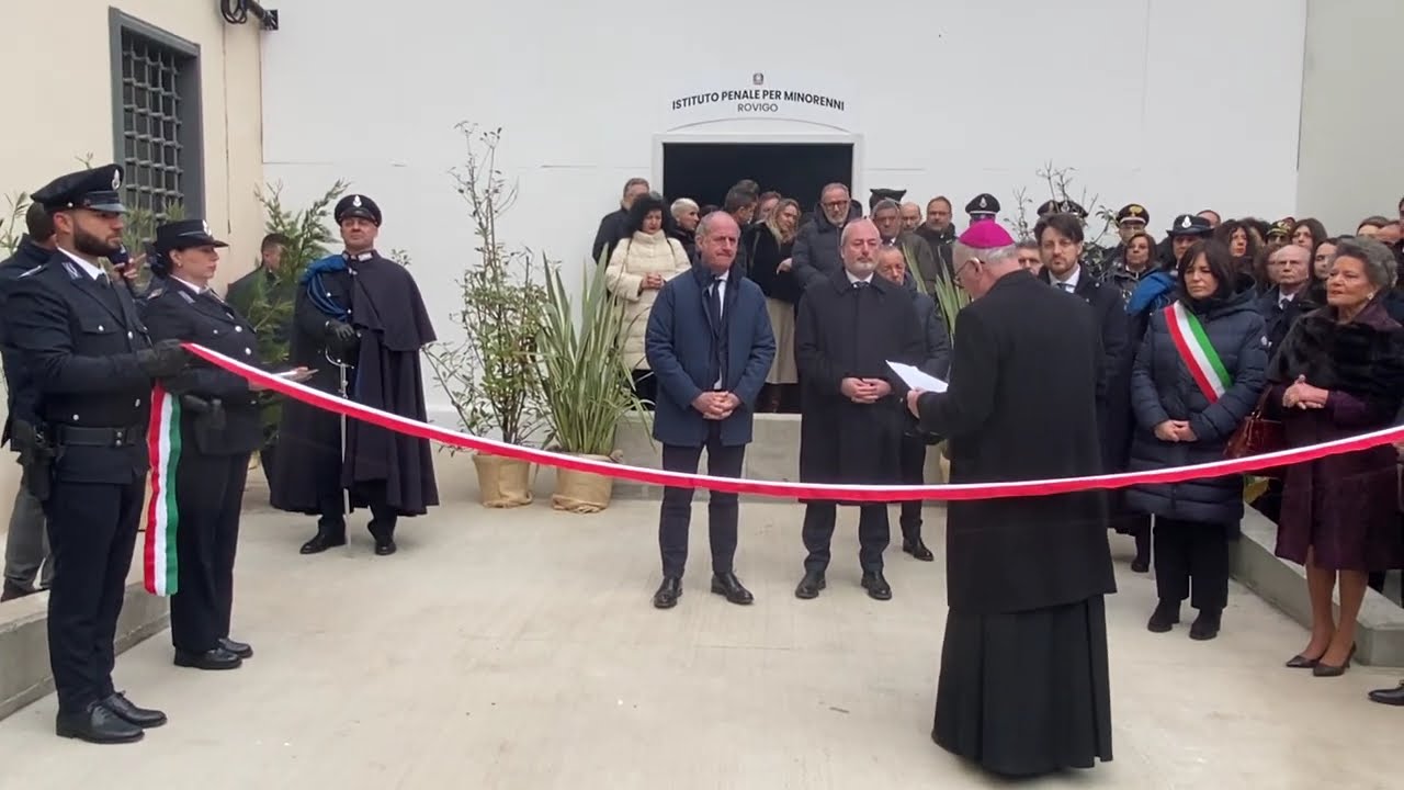 Taglio del nastro  dell'Istituto penale per minorenni di Rovigo