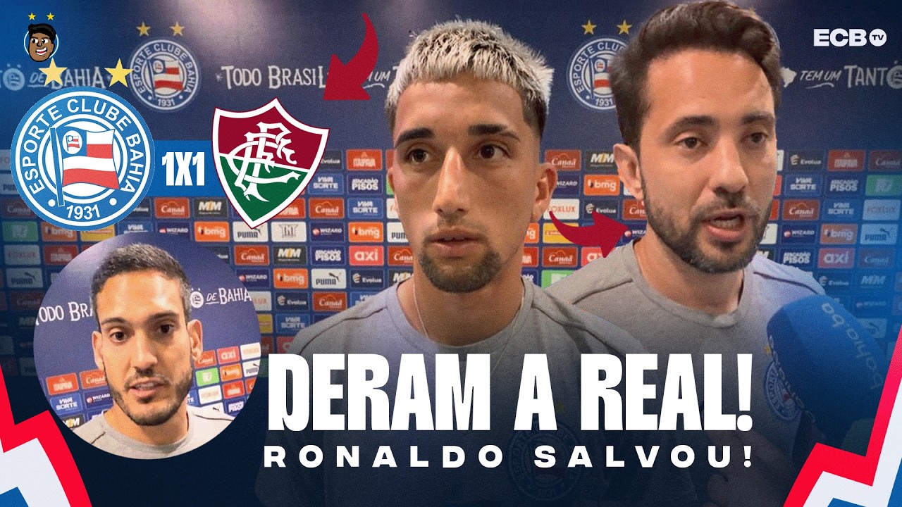 🔥EVERTON LARGOU O DOCE E DEU A DEAL! VEJA O QUE OS JOGADORES DO BAHIA FALARAM APÓS EMPATE COM O FLU!