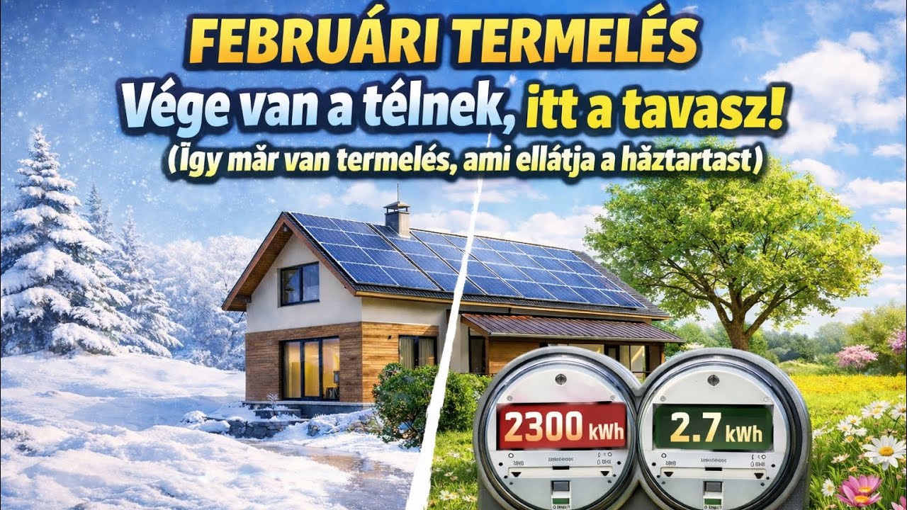 Februári termelés, kezd alakulni. Albedo hatás növelése 