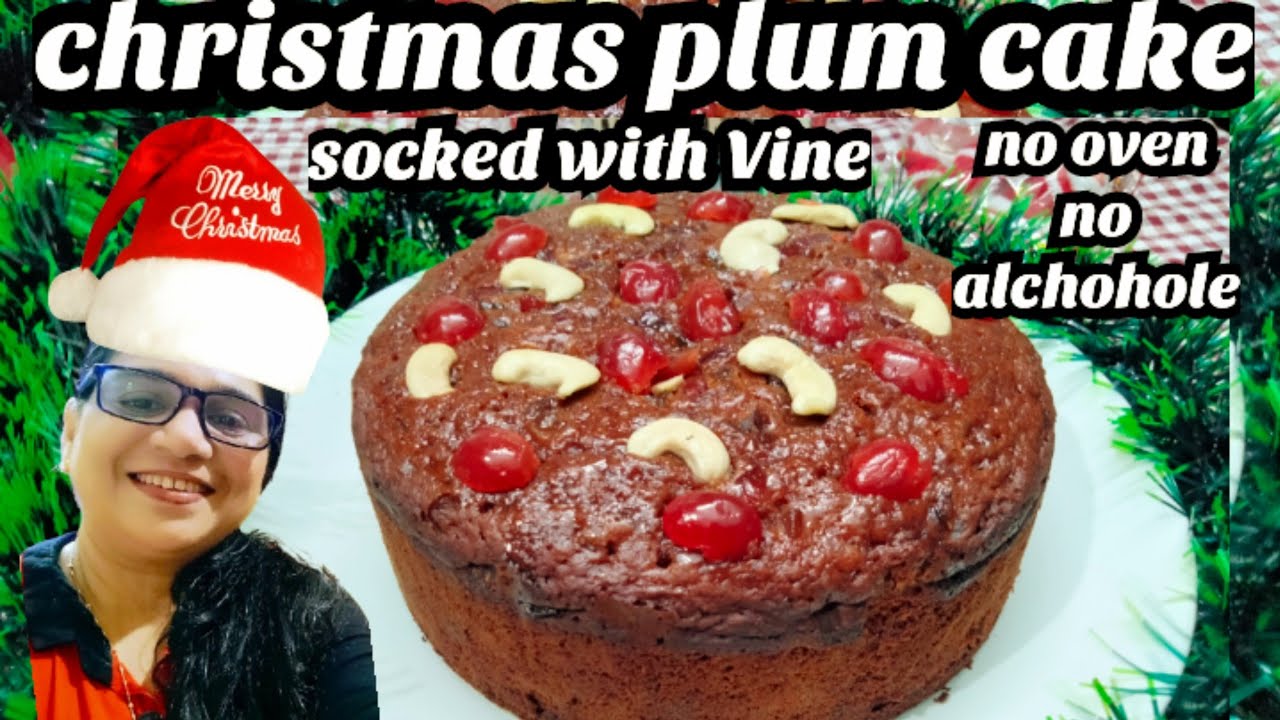 Christmas plum cake recipe with wine l  Easy Rich Fruit Cake recipe l  plum cake recipe malayalam