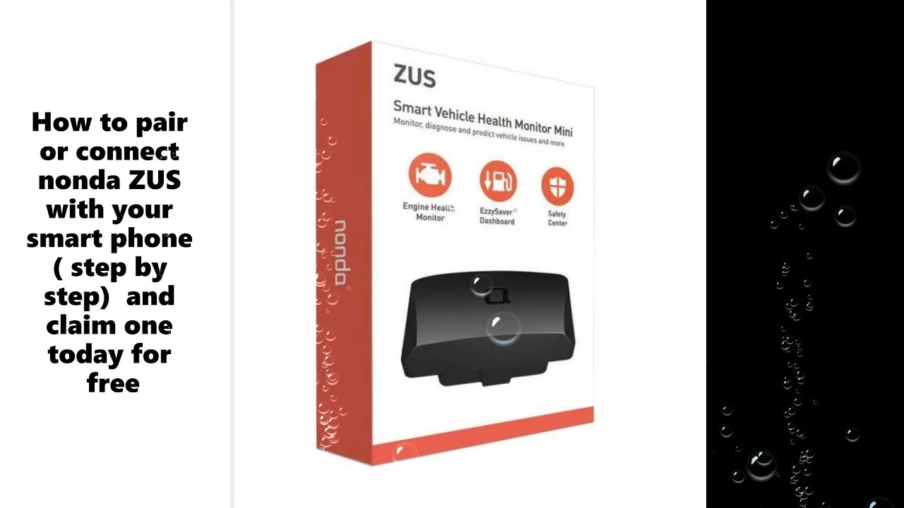 How to pair nonda ZUS with your smart phone and read codes and get one for FREE