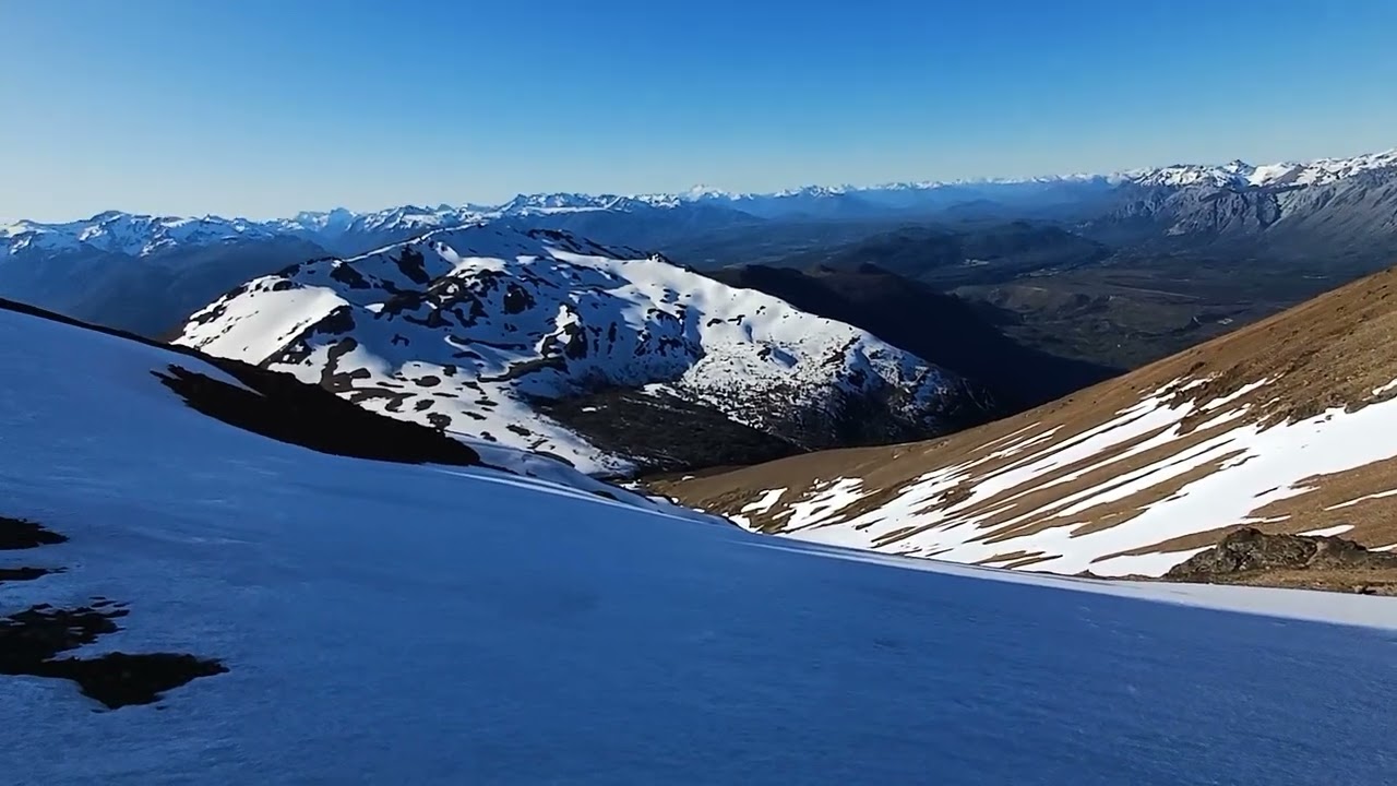 Un MINUTO de #nieve en el PILTRIQUITRON #primavera 2023 Camara Fija #trekking #panoramica #sinfiltro