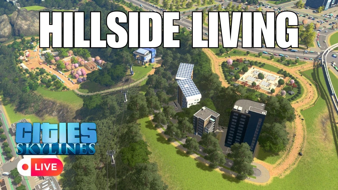 Can we turn an awkward space into hillside living in Cities Skylines?